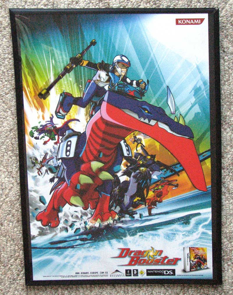Dragon Booster Nintendo DS Video Game Poster with Beau and Artha